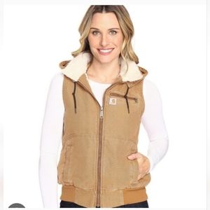 ISO Carhartt Weathered Duck Wildwood Vest SMALL